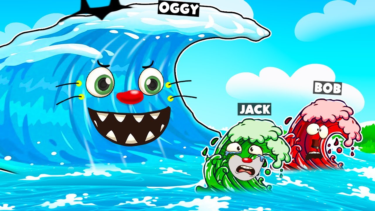 Roblox Oggy Become A Biggest Tsunami Waves!