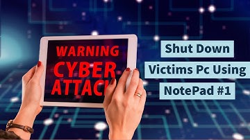 SHUTDOWN VICTIM PC USING NOTEPAD #1| ktechcode