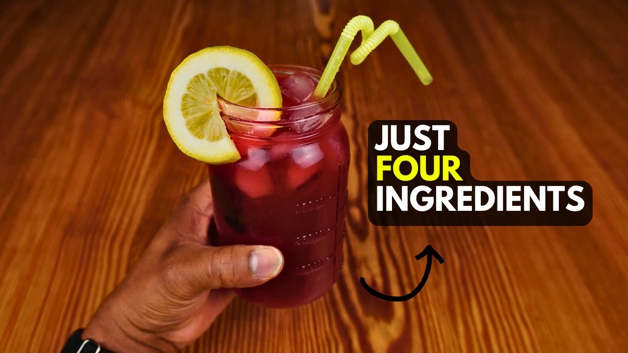 Homemade Blackberry Lemonade Recipe with only 4 Ingredients