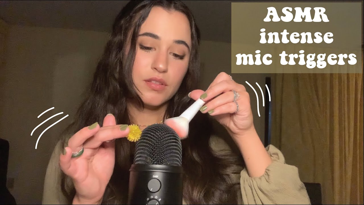 ASMR *intense* mic triggers | tapping, scratching, brushing and more ...