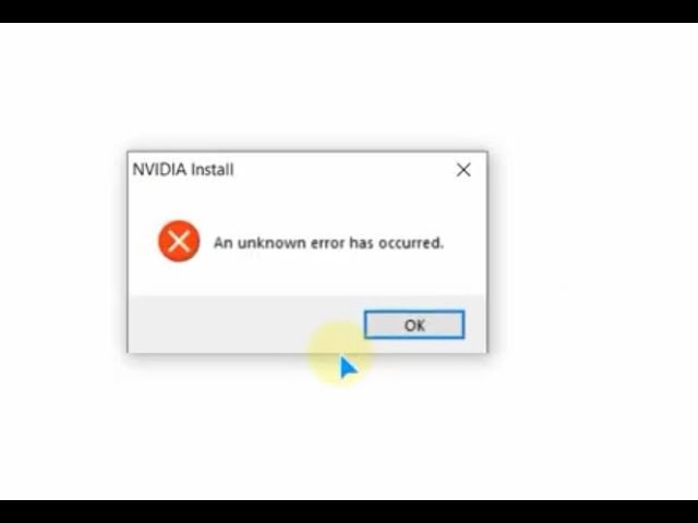 An internal error has. NVIDIA install an Unknown Error has occurred. Unknown Error. Ошибка драйвера NVIDIA код 7. Неизвестная ошибка ютуб.