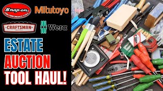 Estate Sale Auction Tool Haul. Snapon, Mitutoyo, Nicholson, Wera, and more!