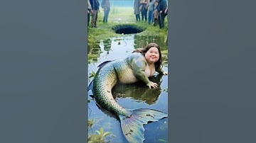 Power-packed Mermaid farts while diving #mermaid #shorts