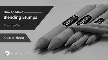 How to make your own paper Blending Stumps/ Tortillons | Step-by-Step Method.