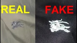 Real vs fake Burberry shirt. How to 