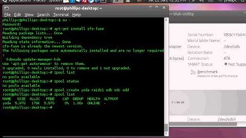 How to create a ZFS file system on ubuntu with 3 drives raid 5 equiv