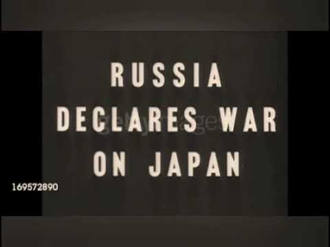 The Soviet Union Declares War On Japan {Rare Image}