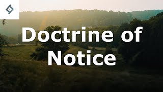 Doctrine of Notice | Land Law