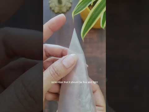 How to make a piping bag or mehandi cone | #shorts