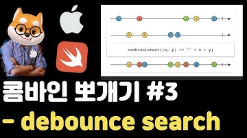 취준생을 위한 아이폰 앱개발 콤바인 디바운스  fundamental Tutorial (2020) - ios reactive combine debounce search