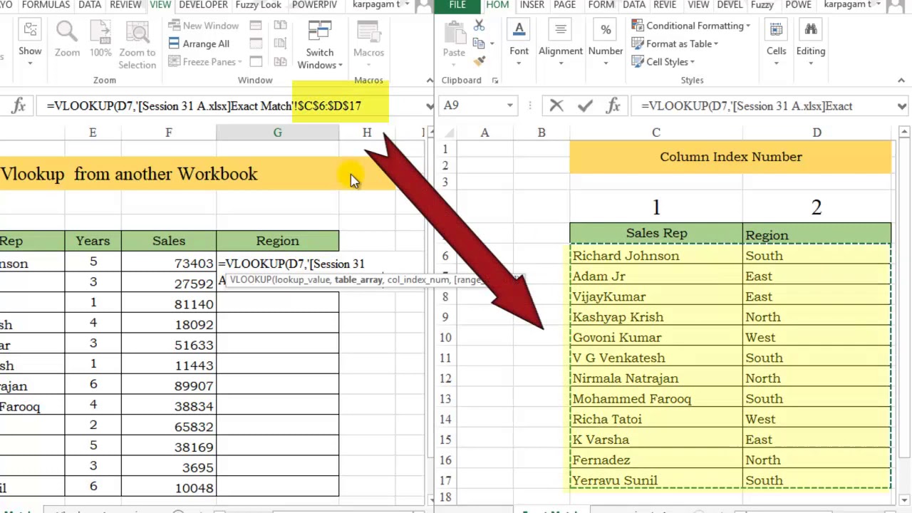 Google sheets vlookup