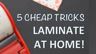 How to Laminate Paper Without a Laminating Machine 