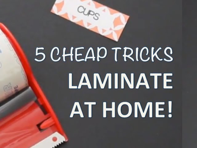 Diy Lamination At Home Do It On A Dime Diy Lamination At Home Do It On A Dime