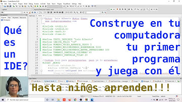 Construye en tu computadora tu primer programa y juega con él; en lenguaje C