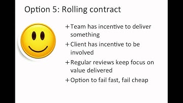 Part 7: Agile Contract Options - Rolling contracts