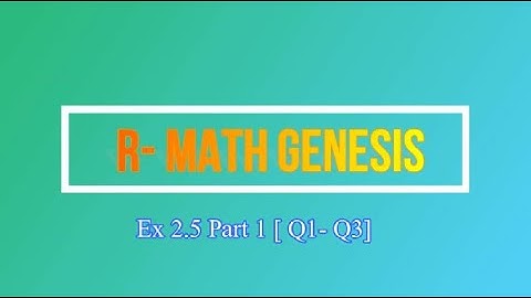 CLASS VIII MATHS Chapter 2: Linear Equations In One Variable Ex 2.5 Part 1 (Q1 - Q3)