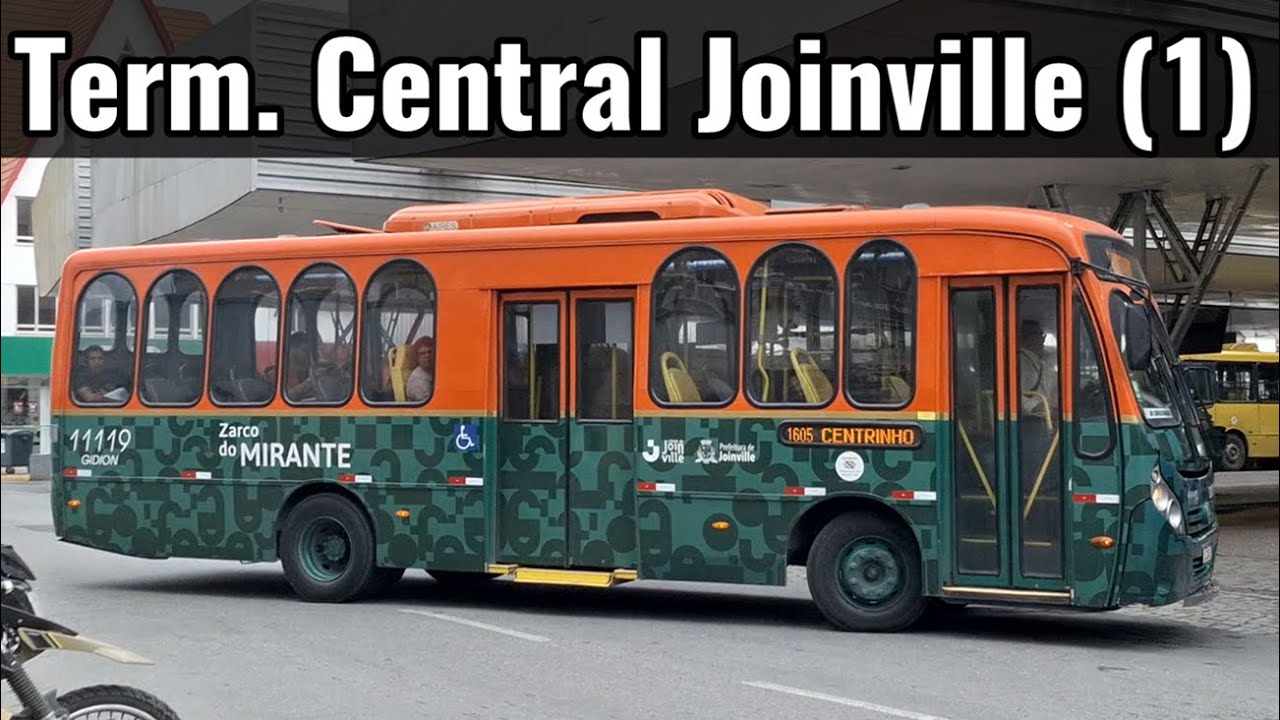 Term. Central (1) Joinville - Santa Catarina - movimentação de ônibus urbanos #ônibus #bus