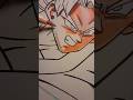 Drawing super saiyan blue goku short art drawing dbz