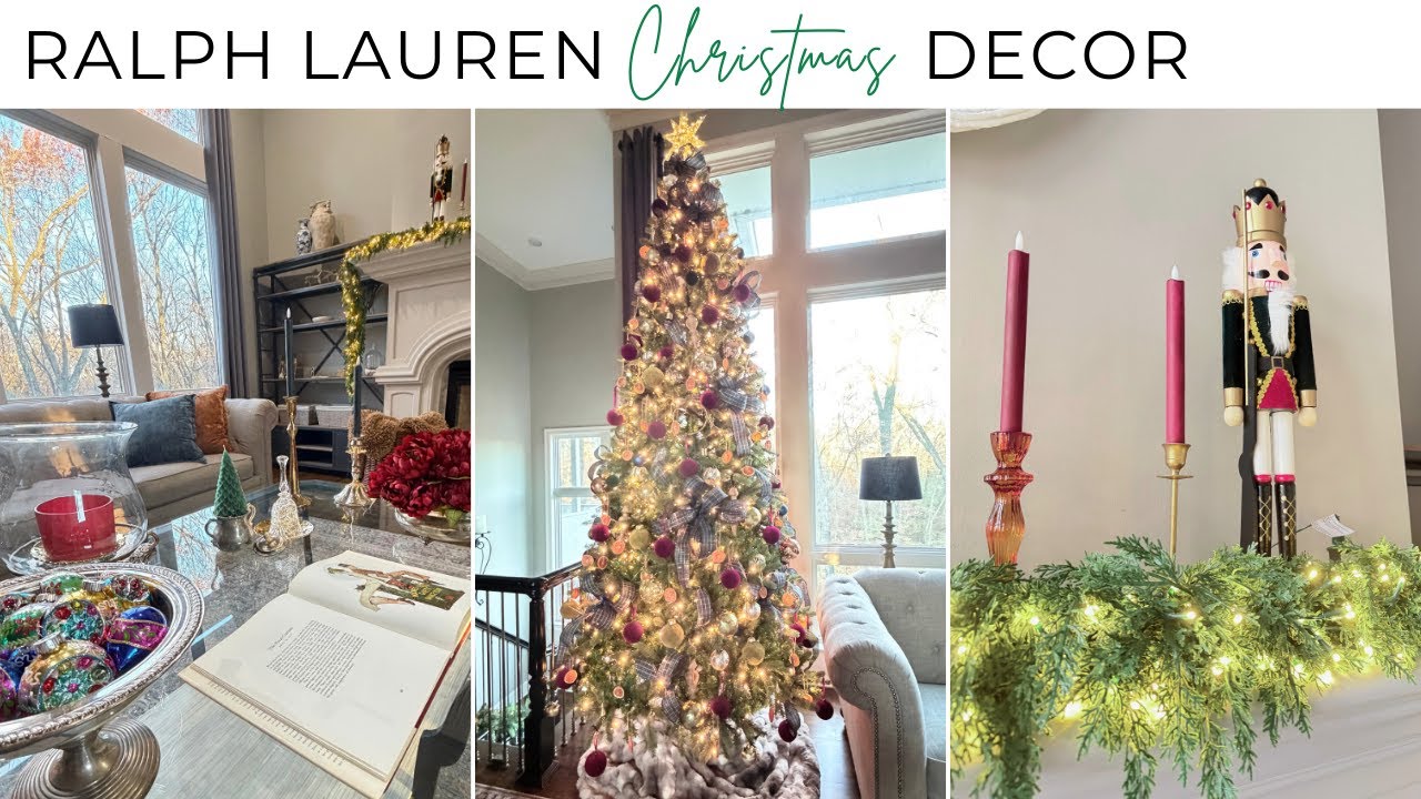 Традиционный рождественский дом | Уютный, тёплый и праздничный стиль в стиле Ральфа Лорена