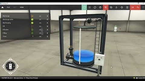 Tank automation | Filling tank(Timers)| factory IO | control I/O