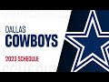 DALLAS COWBOYS SCHEDULE 2023