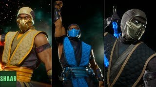 Mortal Kombat 11 - Klic Ninja Skins All Scorpion, Sub-Zero And Noob Saibot Intros And Victories