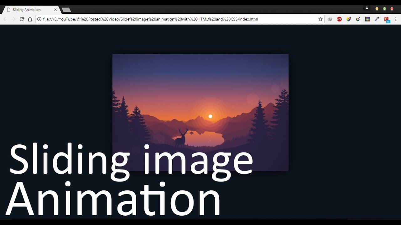Slide image animation with HTML and CSS | HTML and CSS Tutorial | CK | 