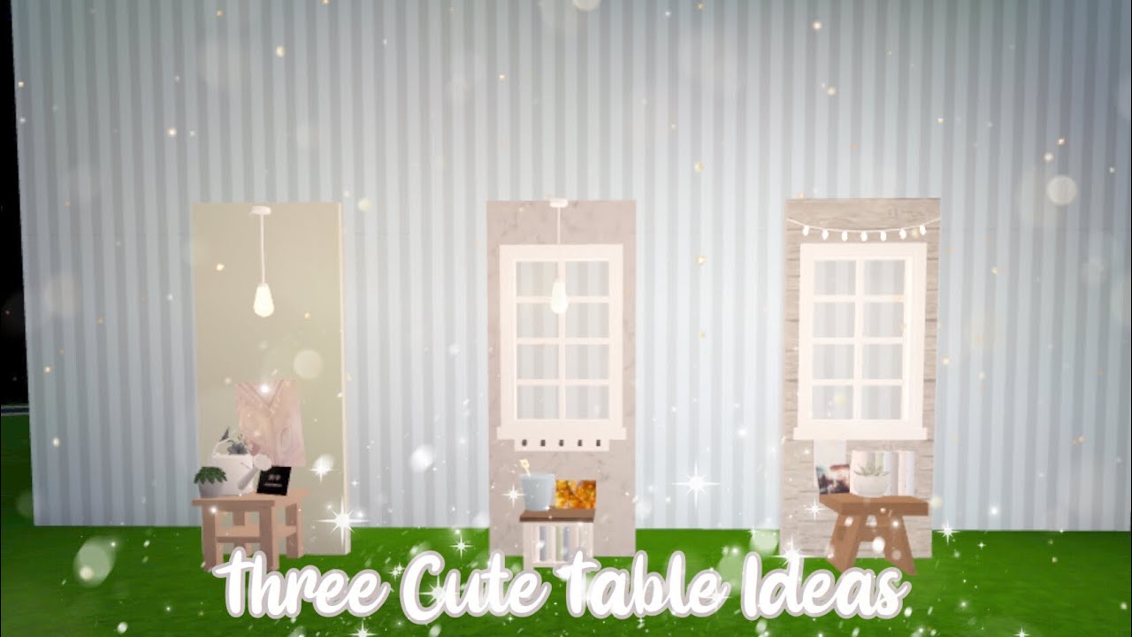 Three Aesthetic Table Ideas [bloxburg] YouTube