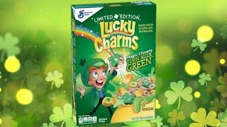 Lucky Charms St. Patrick's Day Limited Edition 2022 | #supercerealsunday #cereal #boxopening