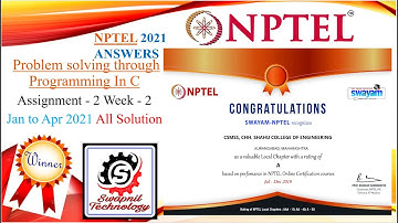 Problem solving through Programming In C || NPTEL || Week 2 Assignment2 ||Programming ||All Solution