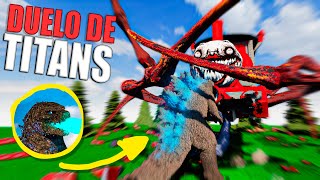 Godzilla e Outros Monstros contra Choo Choo Charlie no Teardown com Mods