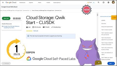 Cloud Storage: Qwik Start - CLI/SDK | #2024 | #GSP074 |#qwiklabs