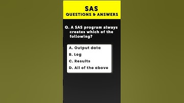 SAS Interview Question #sas #sasclinical #sasusers