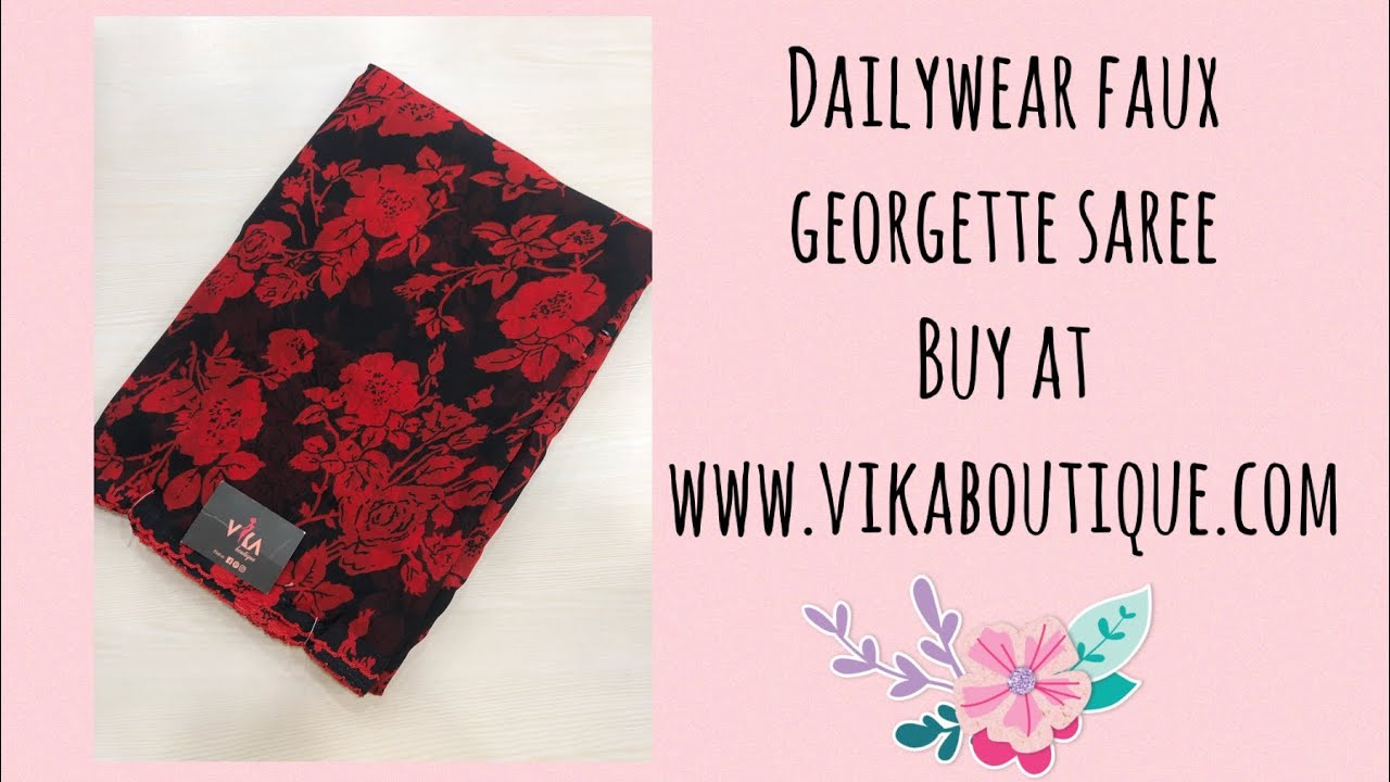 Dailywear faux georgette saree 