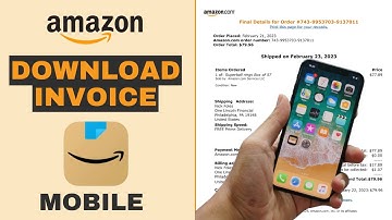 Download Amazon receipts / invoice on iPhone - 2023