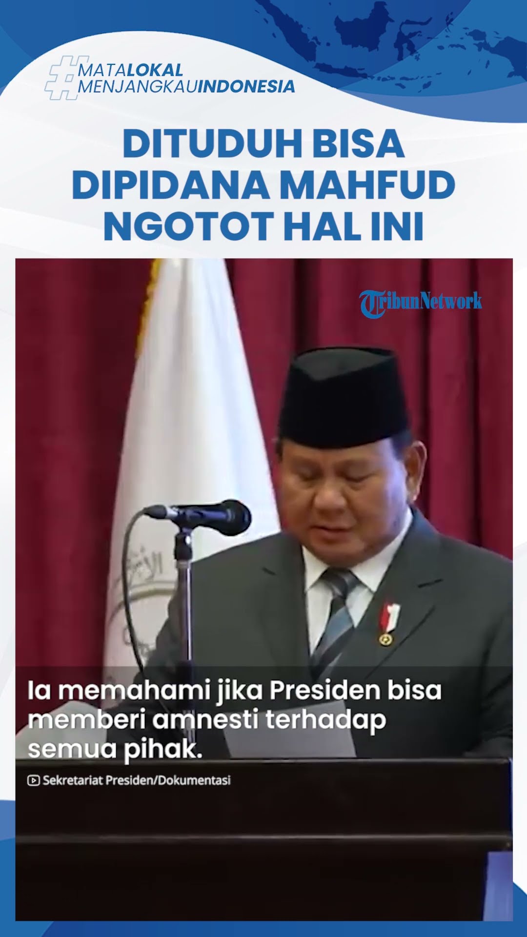 Reaksi Mahfud MD seusai Disebut Bisa Dipidana Gegara Kritik Wacana Prabowo Maafkan Koruptor