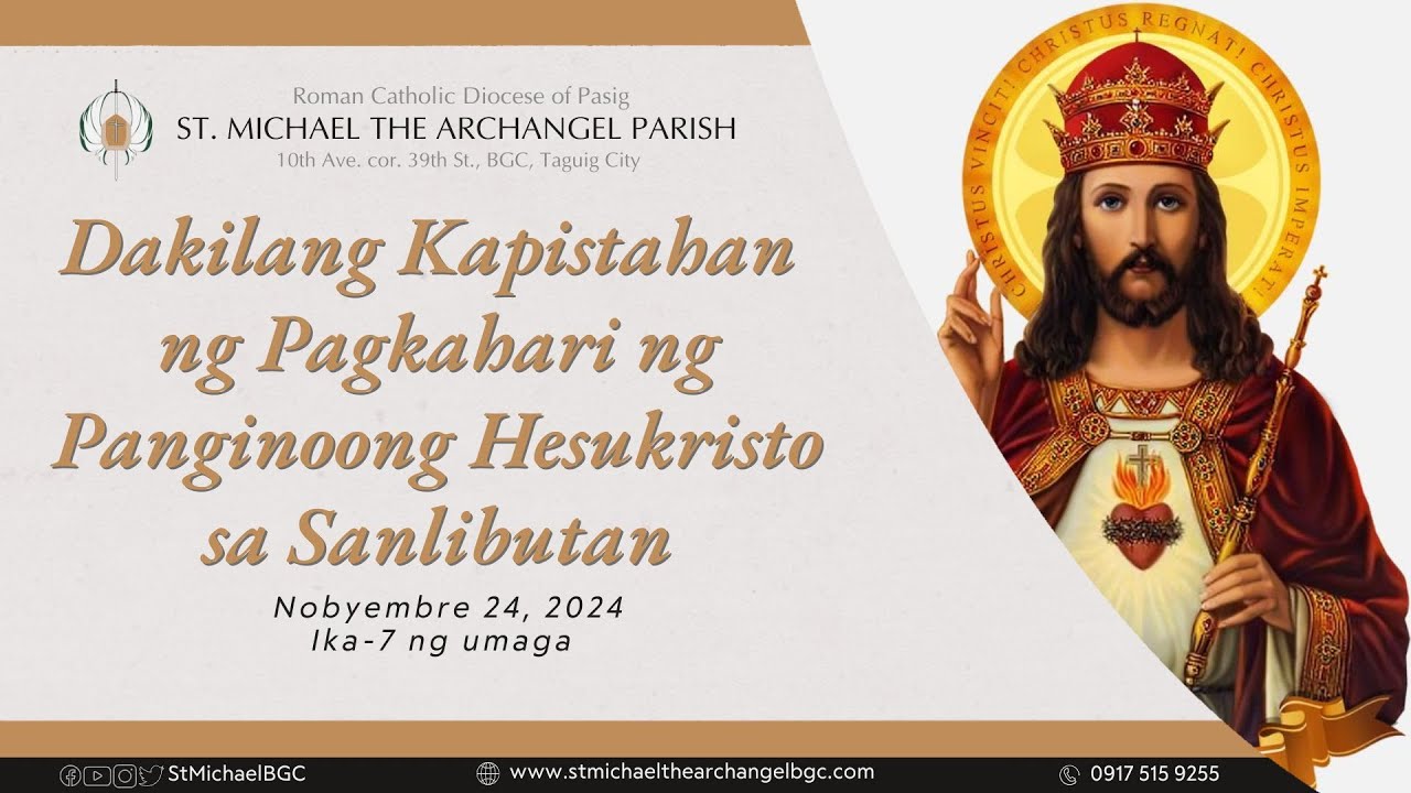 HOMILY UNCUT | Solemnity of our Lord Jesus Christ, King of the Universe ...