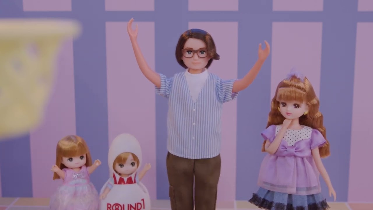 リカちゃん にぎやかイルミクレーンみんなでいこうよラウンドワン