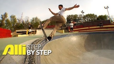 How To Frontside Blunt on Transition, Mike Peterson, Alli Sports Skateboard Step By Step Trick Tips