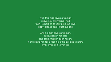 Michael Bolton when a man loves a woman: lyrics