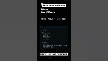 Css Menu Blur Effects / How to create css menu Blur Effects #shorts #trending@doxxdox