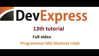 How can i create a DevExpress report= BD C# Programmer
