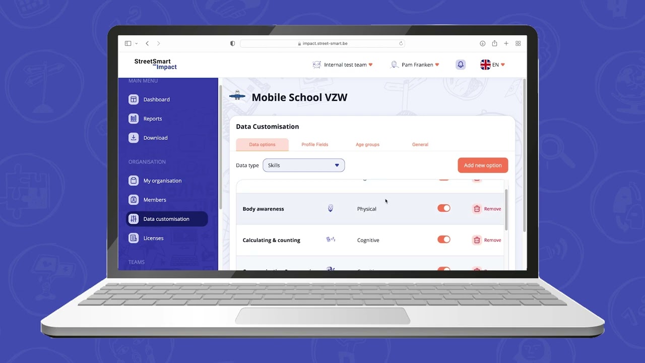 StreetSmart Impact • Customize skills on StreetSmart Impact
