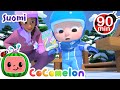 Hiihtolaulu | CoComelon Finnish | Kids Christmas Songs in Suomi | Suomalaisia sarjakuvia