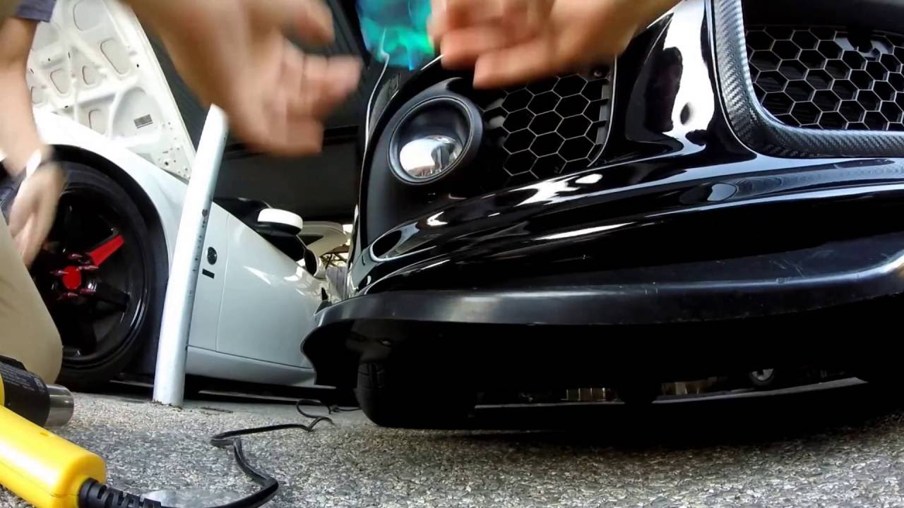 How to vinyl wrap lights YouTube