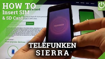 TELEFUNKEN Sierra - How to Insert SIM card and Micro SD card in TELEFUNKEN