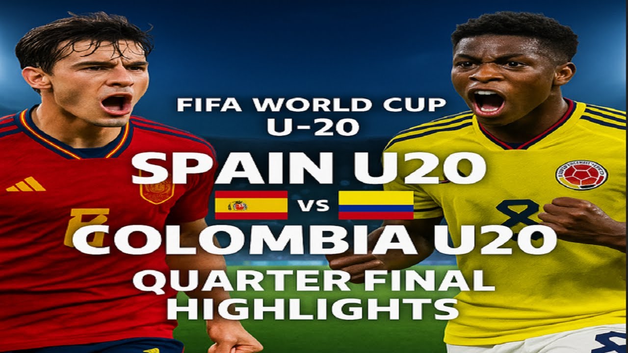 Spain U20 Vs Colombia U20 Quarter-Final | FIFA U20 World Cup 2025