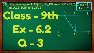 Class - 9th, Ex - 6.2, Q 3 (Lines and Angles) Maths NCERT CBSE
