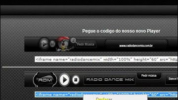 Como colocar player de radio no topo do blog