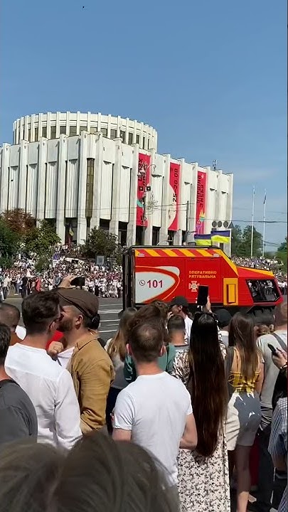 После Парада на День Незалежности, Киев, Украина, Майдан, Крещатик ...